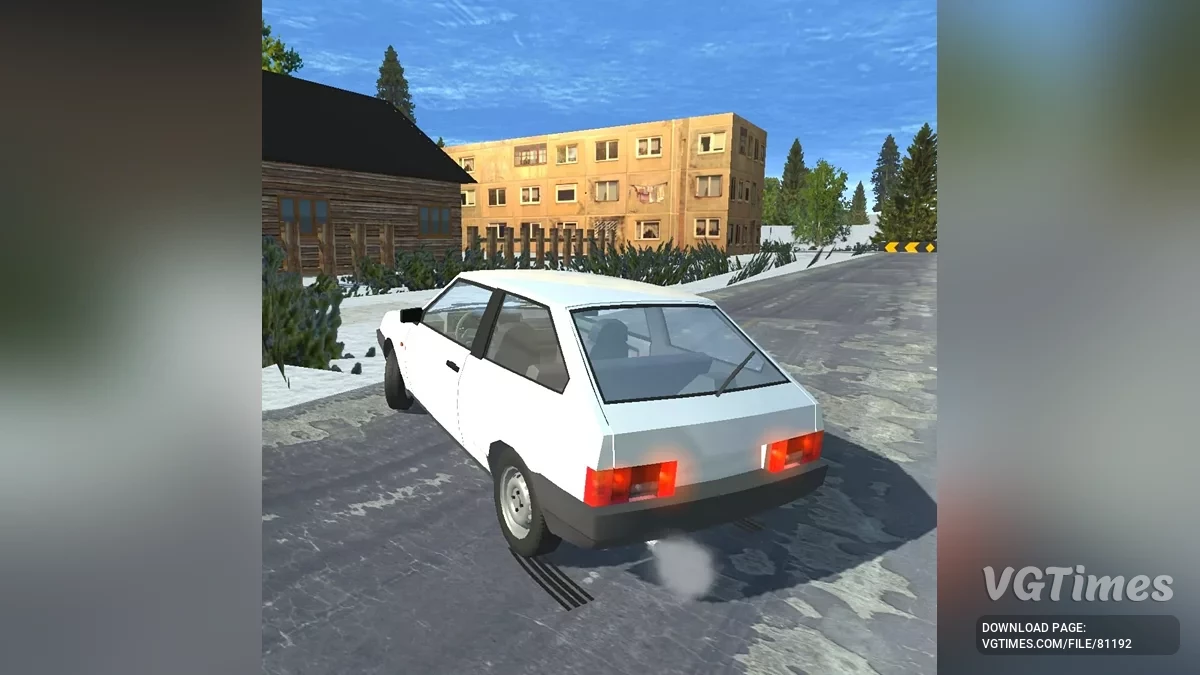 Simple Car Crash Physics Sim — Зимняя Россия