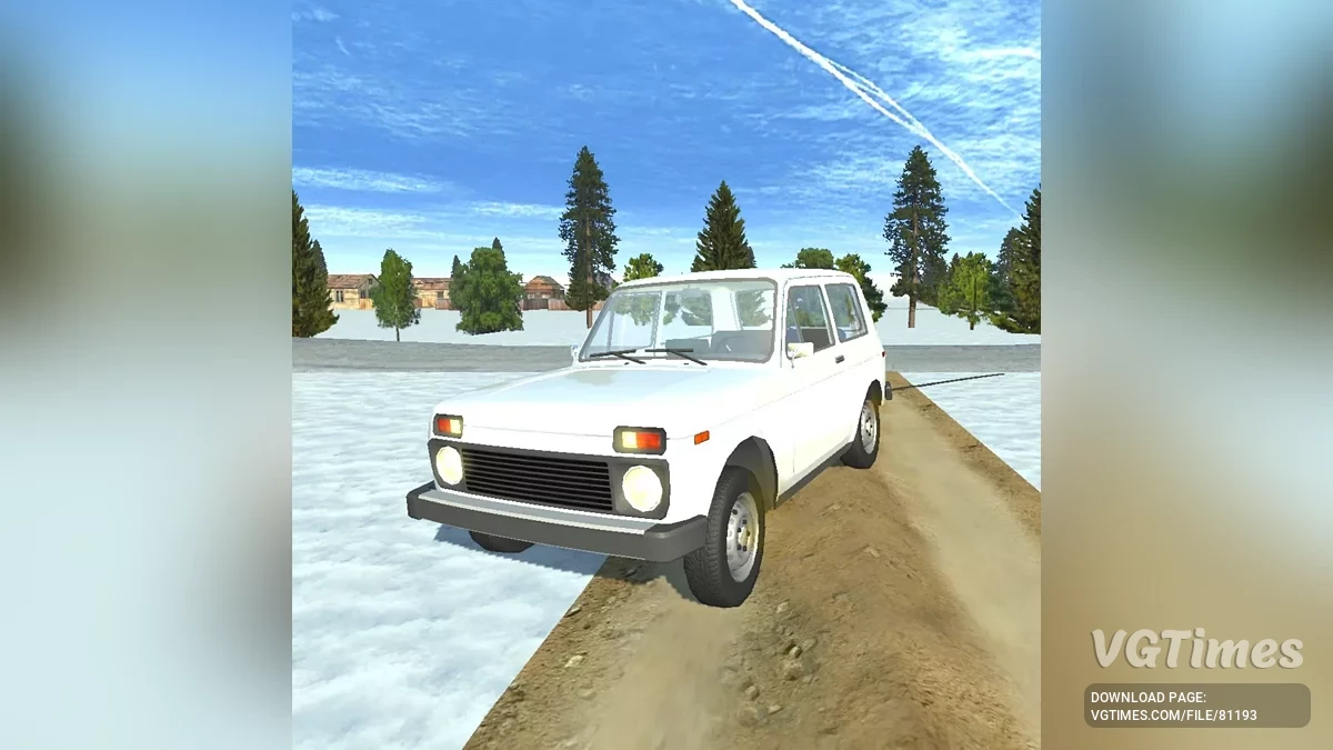 Simple Car Crash Physics Sim — Зимняя русская деревня