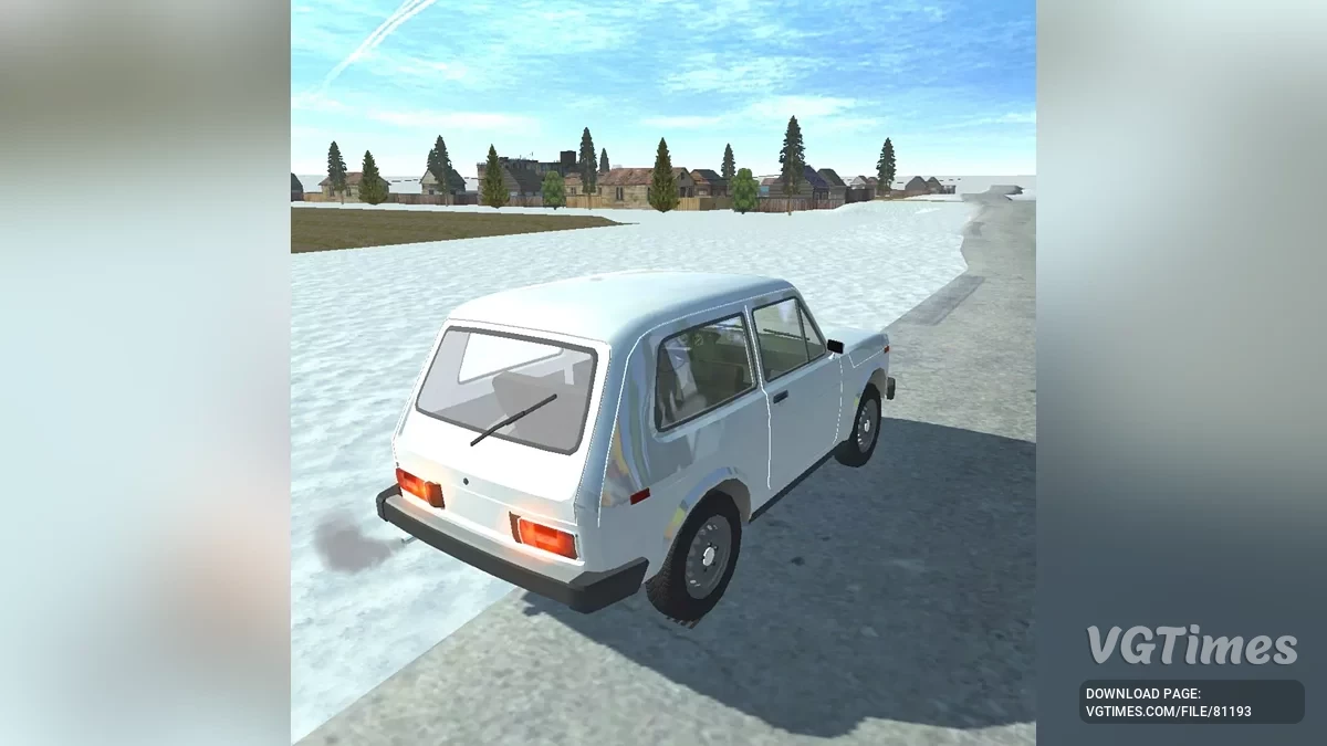 Simple Car Crash Physics Sim — Зимняя русская деревня