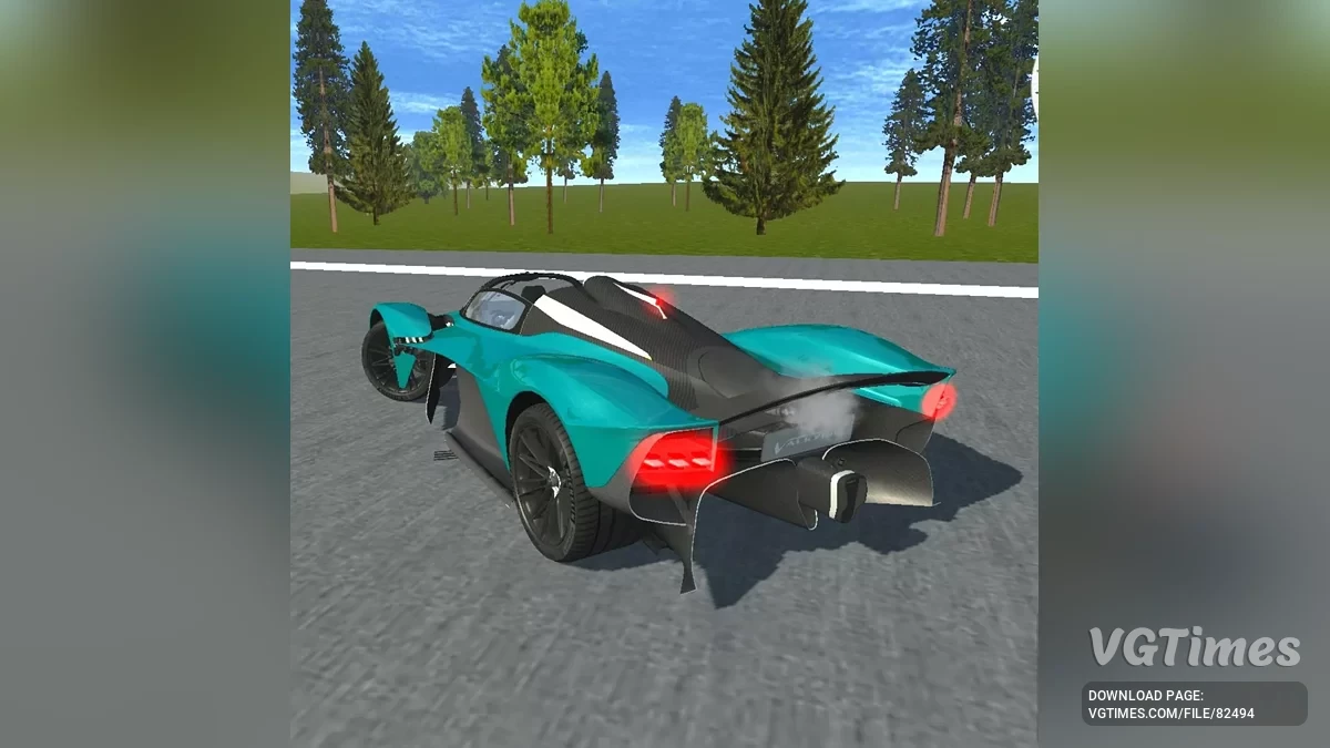 Simple Car Crash Physics Sim — Aston Valkyrie Pack