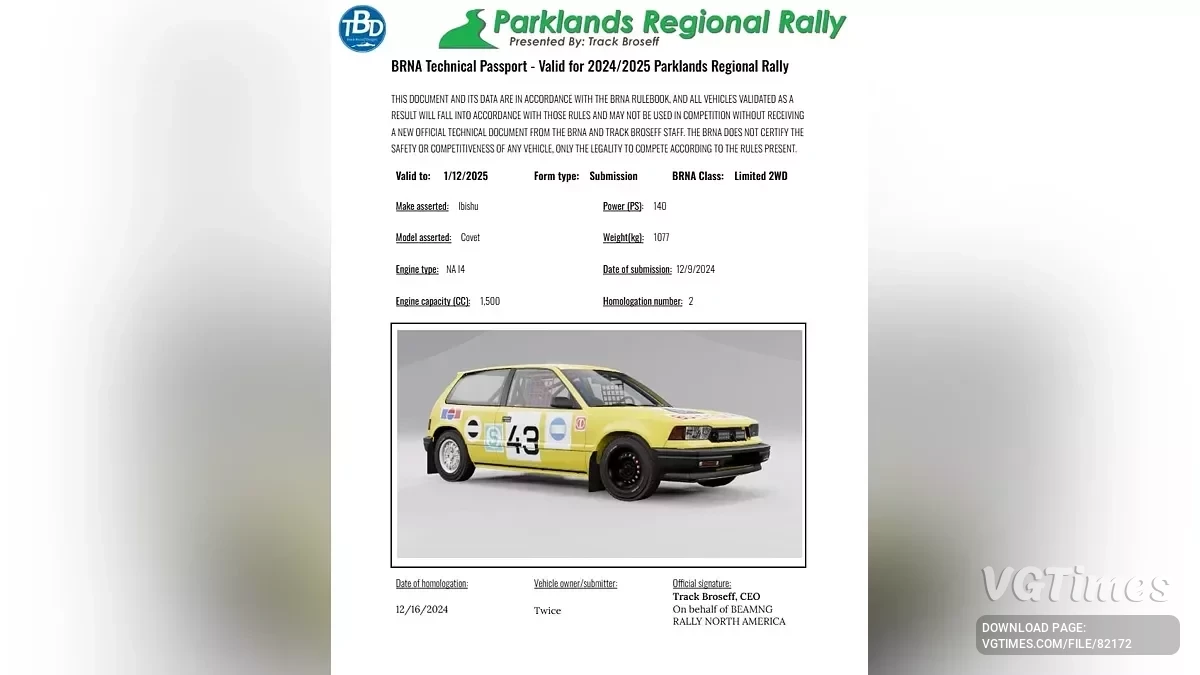 BeamNG.drive — BeamNg.Rally USA Pack v1.1 (0.35.x)