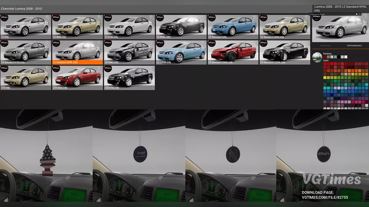 BeamNG.drive — Chevrolet Lumina 2008-2010 v1.0 (0.35.x)