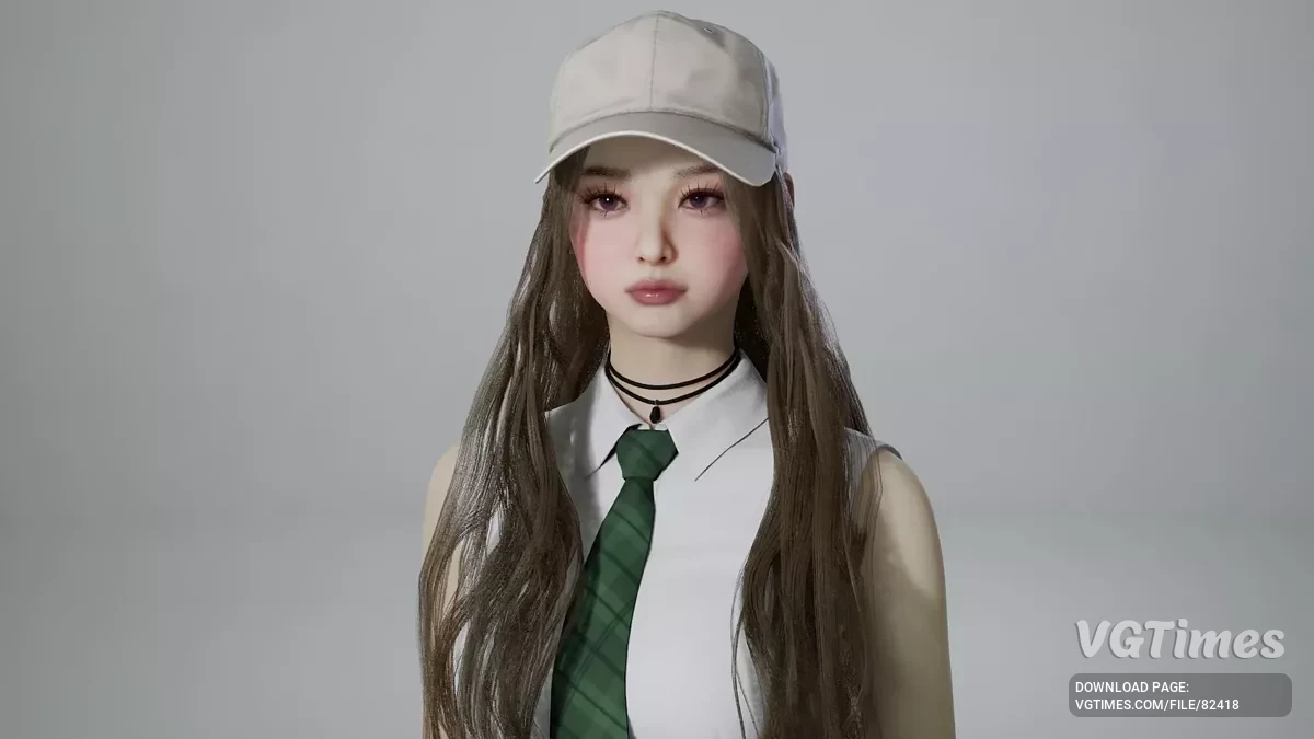 inZOI — Длинные волнистые волосы