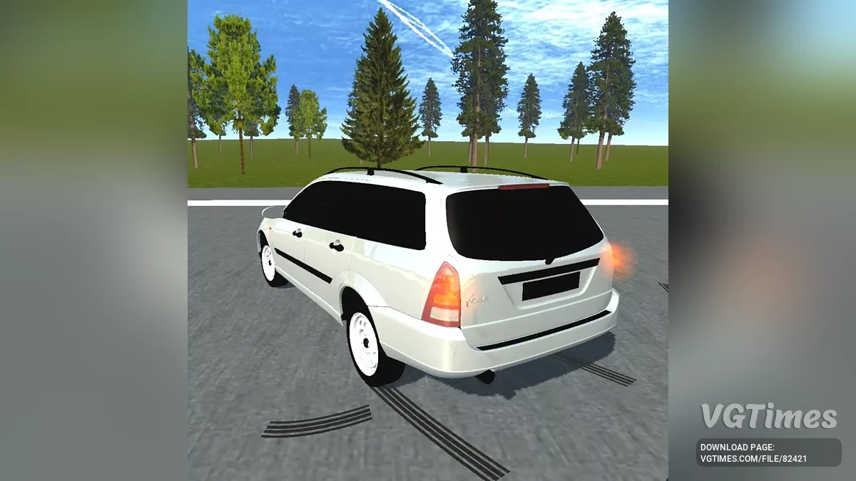 Simple Car Crash Physics Sim — Ford Focus 1 wagon