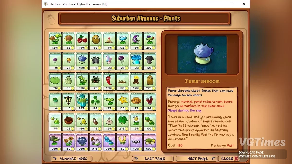 Plants vs. Zombies — Hybrid Extension — новые растения, зомби + немного хоррора [0.1]