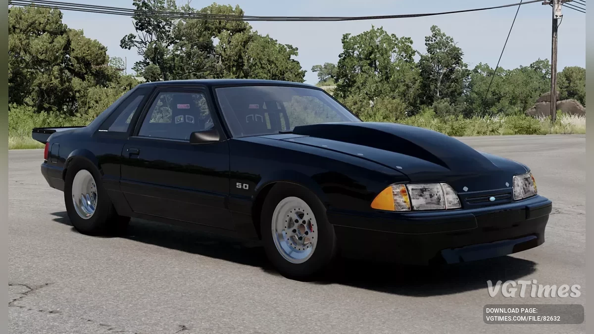 BeamNG.drive — Mustang Foxbody Dragstar v1.0 (0.35.x)