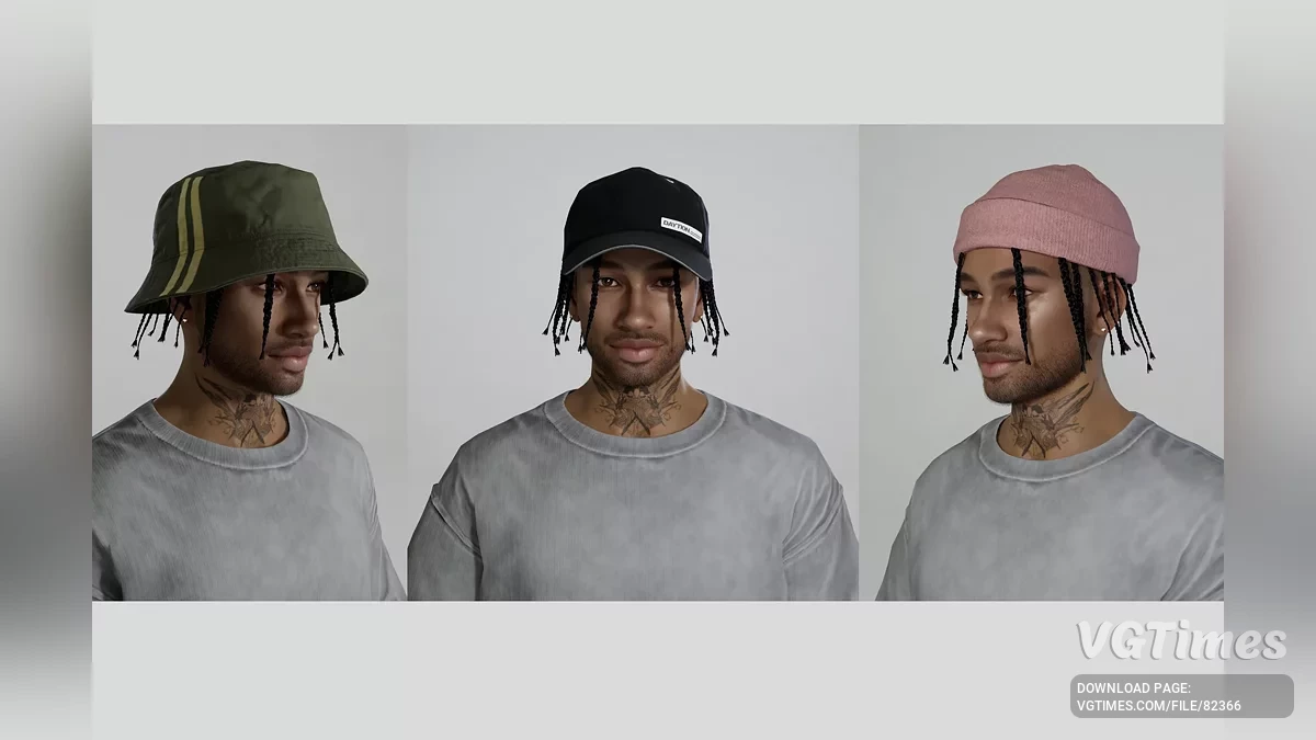 inZOI — Мужская прическа с косичками