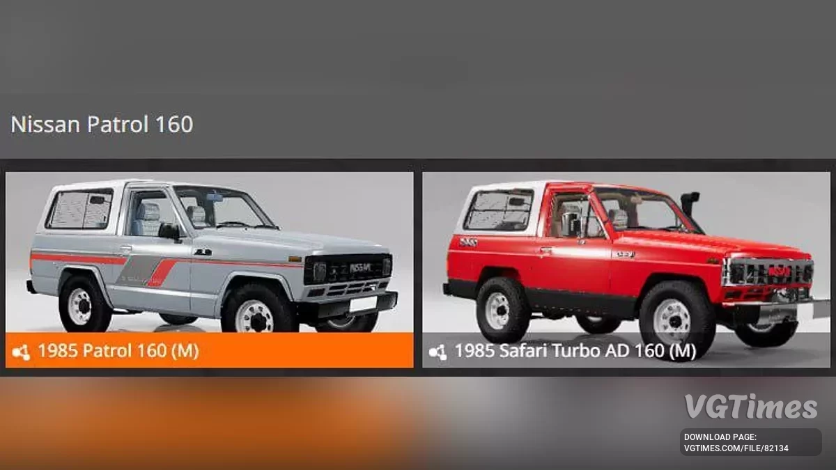 BeamNG.drive — Nissan Patrol 160 (0.35.x)