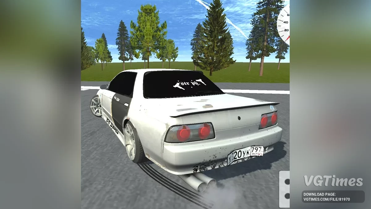 Simple Car Crash Physics Sim — Nissan R32 drifting