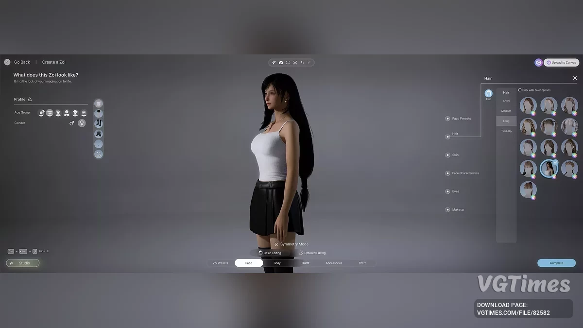 inZOI — Прическа Тифы