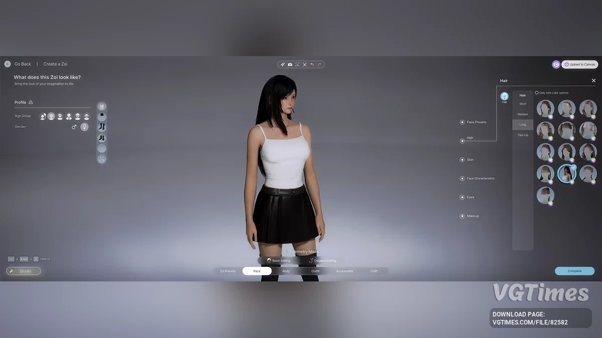 inZOI — Прическа Тифы