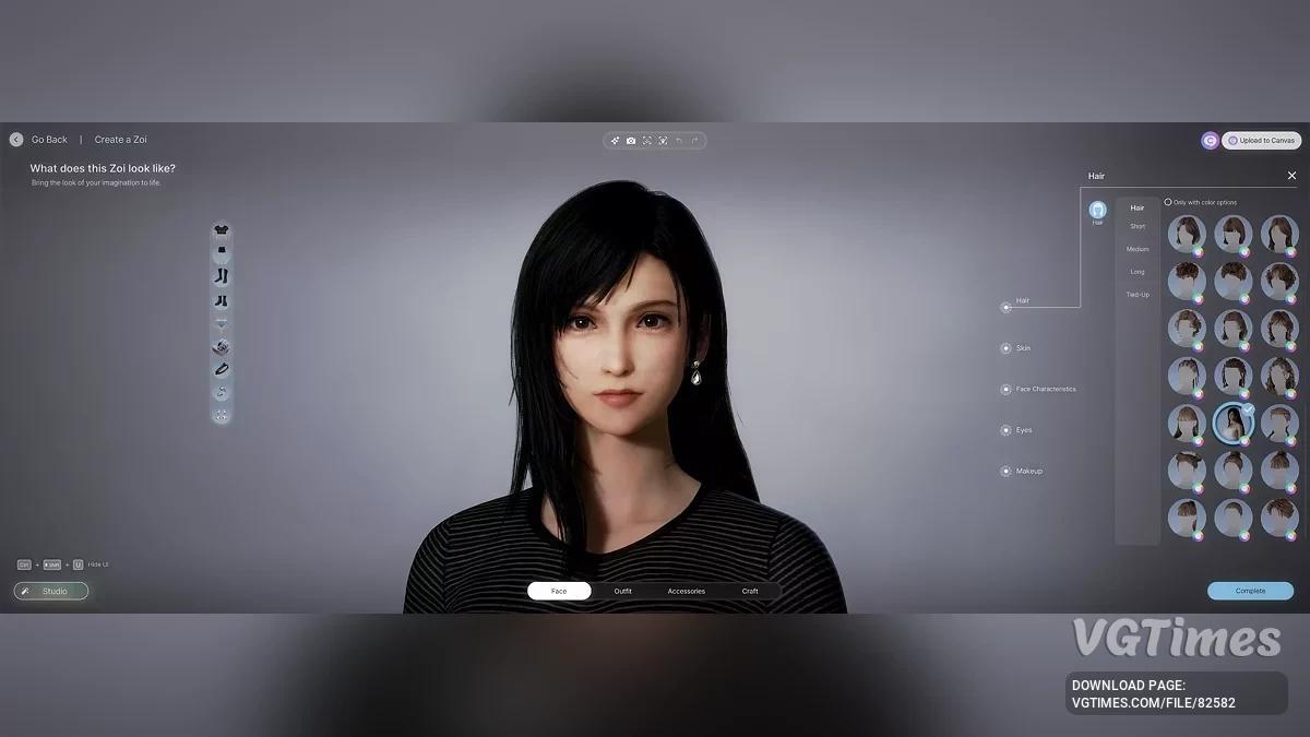 inZOI — Прическа Тифы