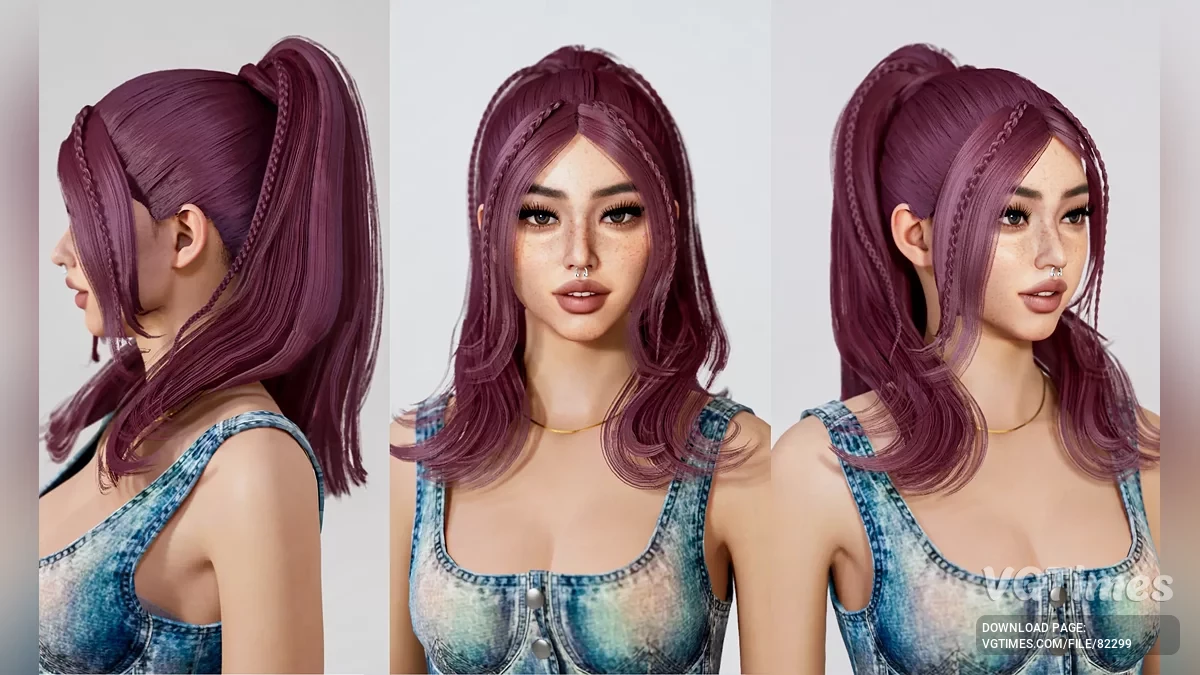 inZOI — Прическа "Высокий хвост"