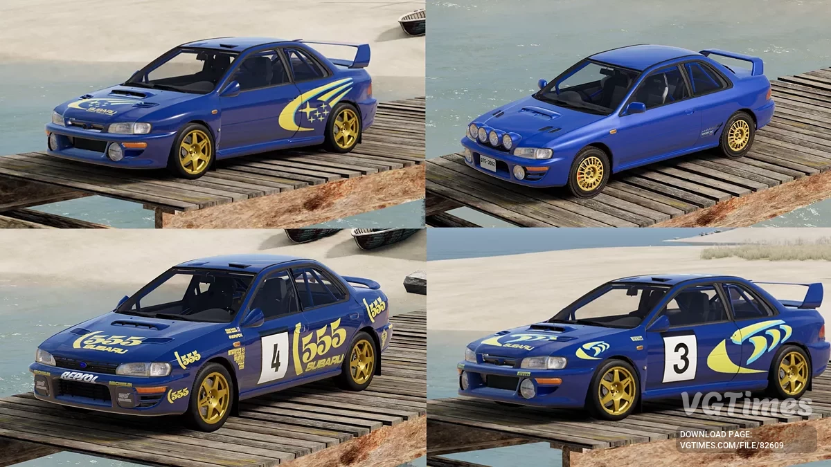 BeamNG.drive — Subaru Impreza (GC/GM/GF) 1992-2001 v1.96 (0.35.x)