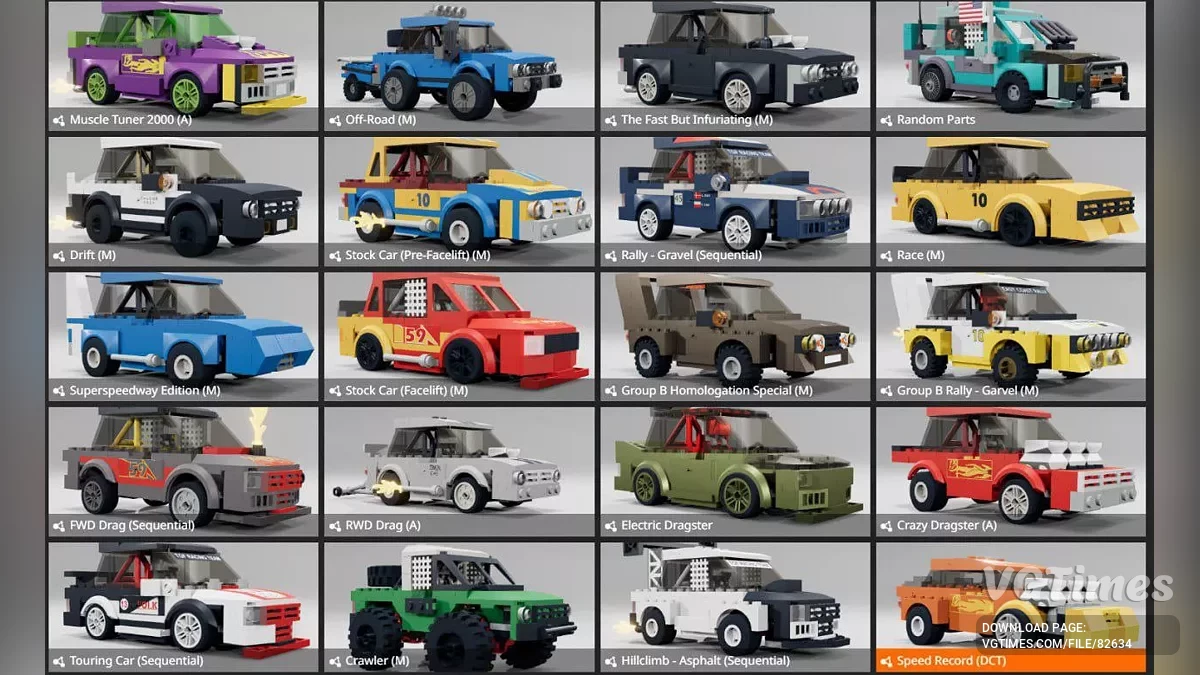 BeamNG.drive — Toy Building Block Car & Trailer (0.35.x)