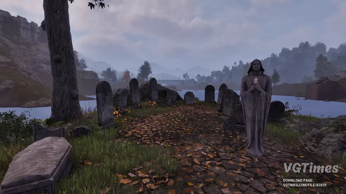 The Elder Scrolls 4: Oblivion Remastered — Увеличенное кладбище