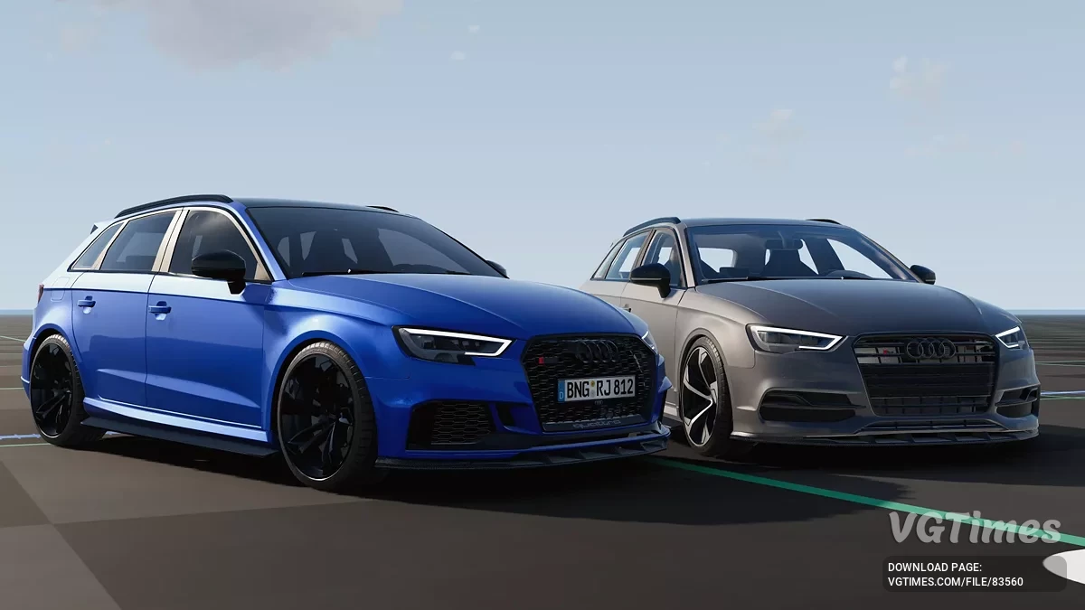 BeamNG.drive — Audi S3/RS3 2015-2018 v1.0 (0.35.x)