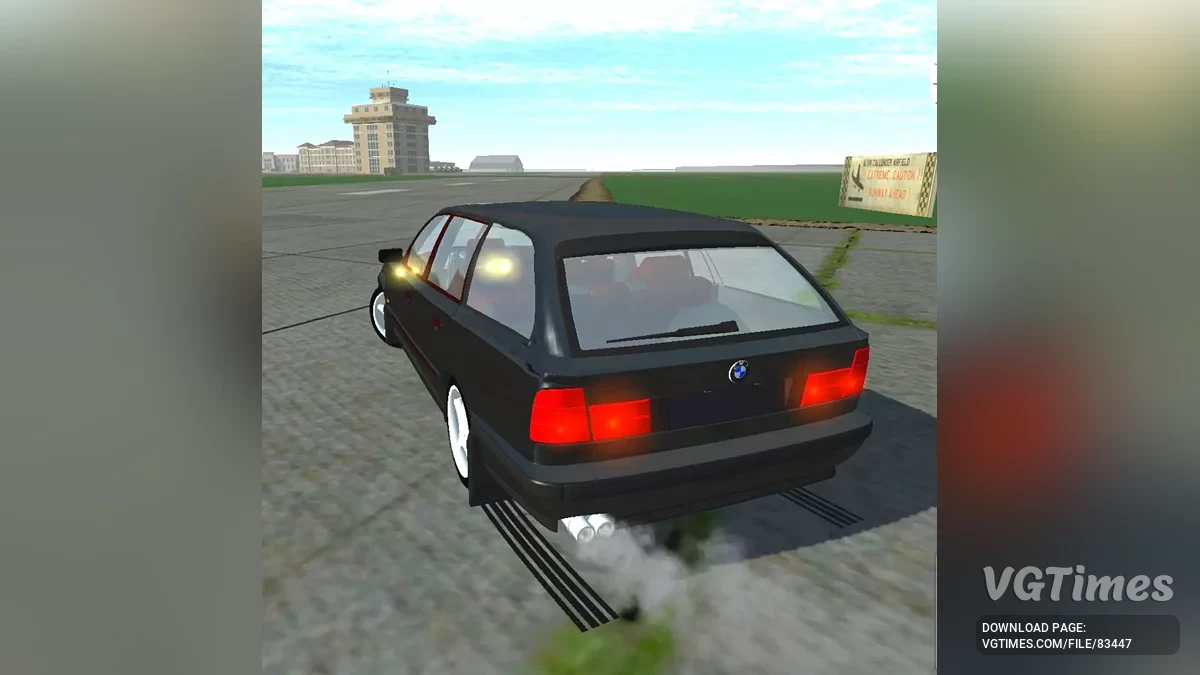 Simple Car Crash Physics Sim — Bmw M5 E34 Wagon
