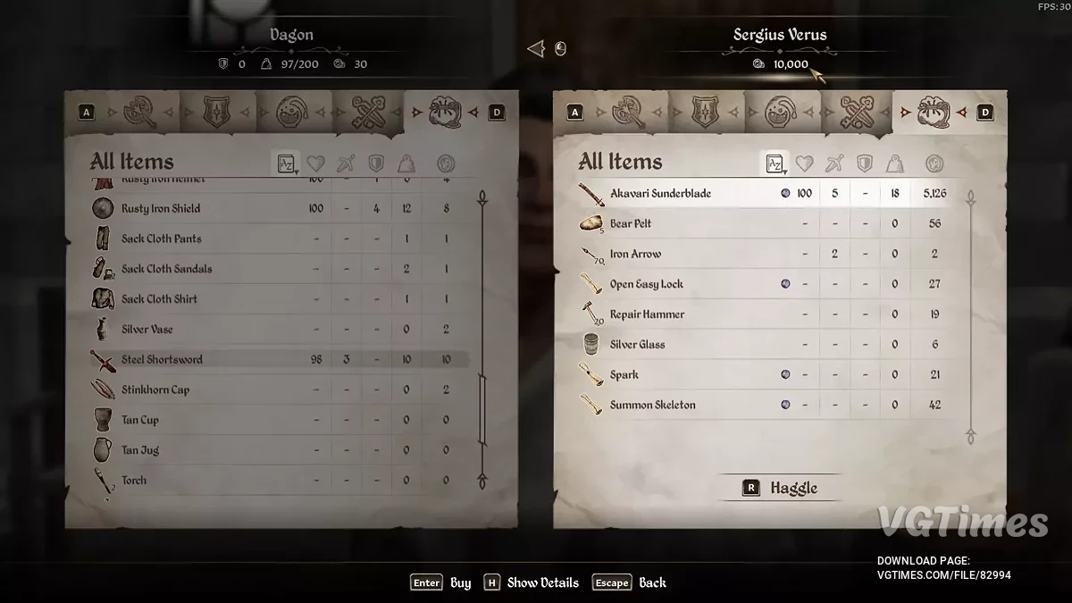 The Elder Scrolls 4: Oblivion Remastered — Богатые продавцы