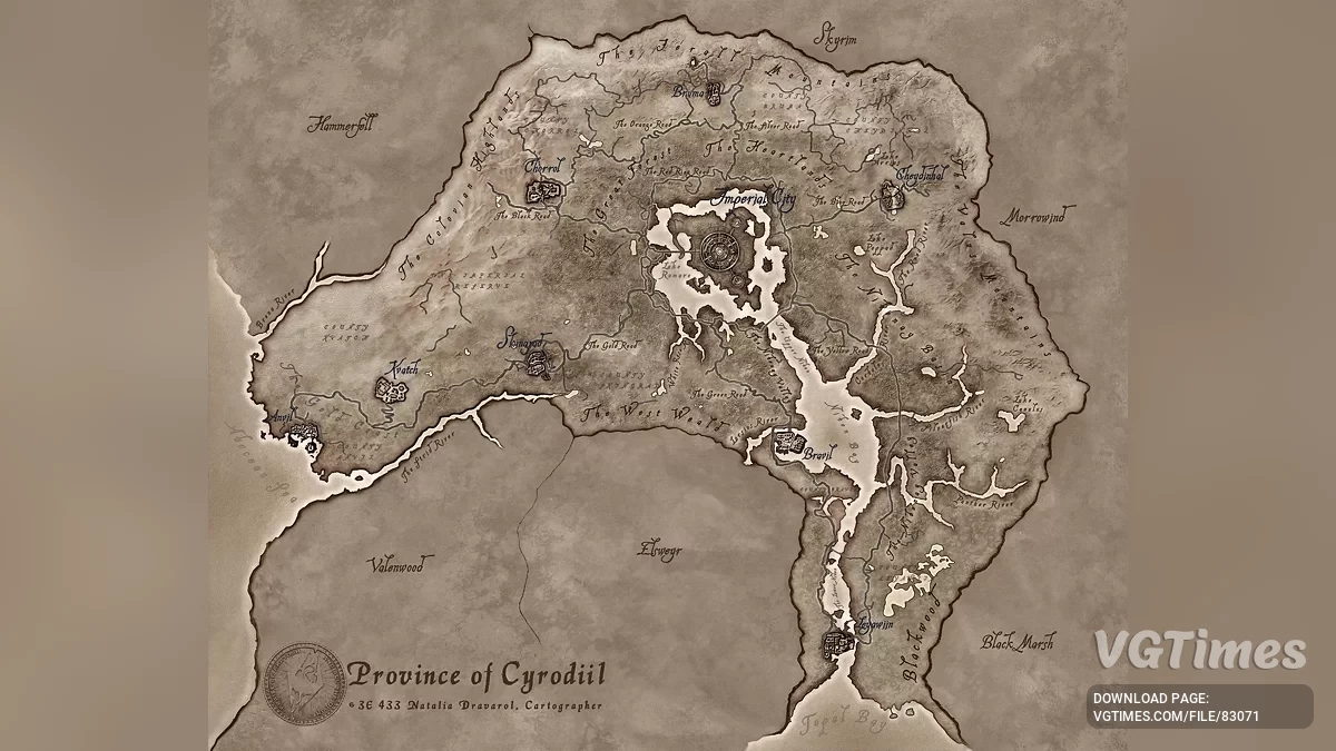 The Elder Scrolls 4: Oblivion Remastered — Более полная карта мира