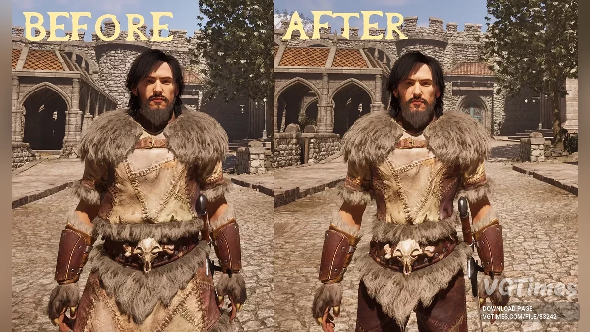 The Elder Scrolls 4: Oblivion Remastered — Более тонкая меховая броня