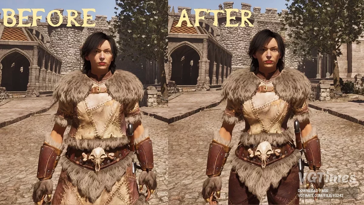The Elder Scrolls 4: Oblivion Remastered — Более тонкая меховая броня
