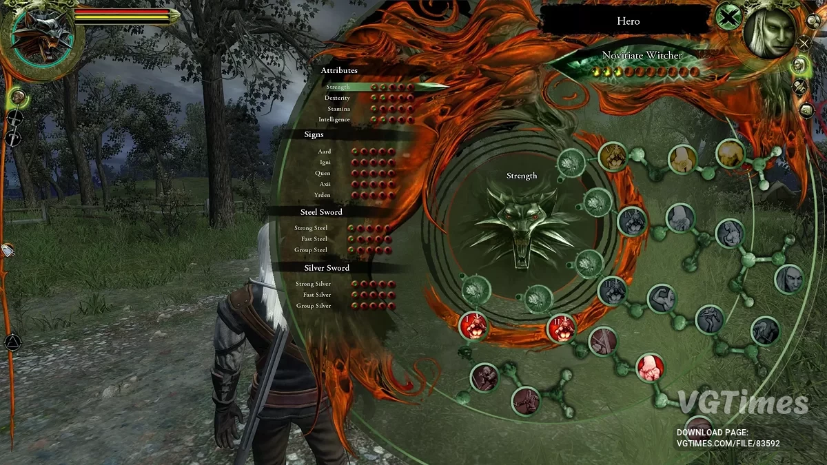 The Witcher 3: Wild Hunt - Complete Edition — Дерево умений из "Ведьмака 1"