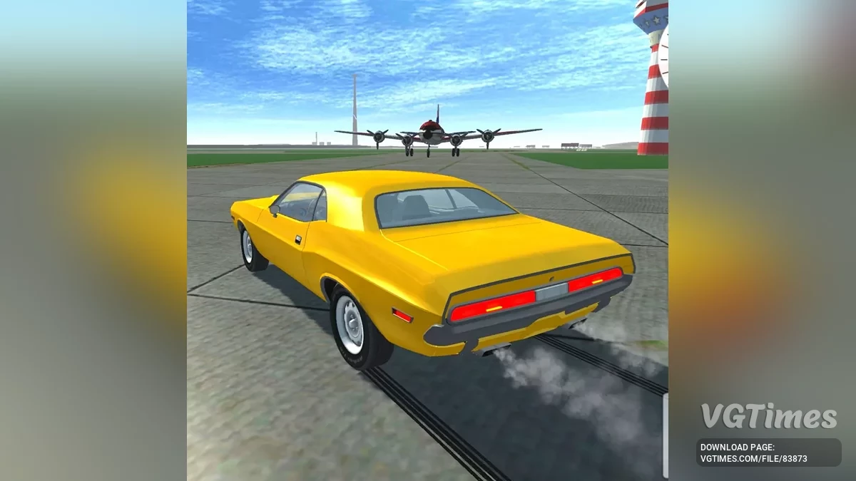 Simple Car Crash Physics Sim — Dodge Challenger 1969