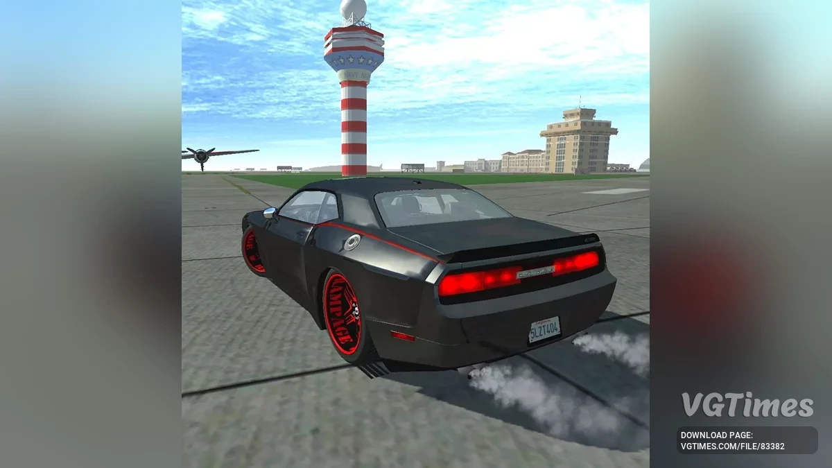 Simple Car Crash Physics Sim — Dodge Rampage Challenger SRT8