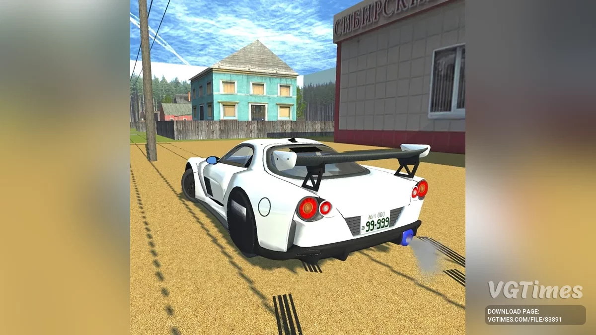 Simple Car Crash Physics Sim — Mazda RX-7