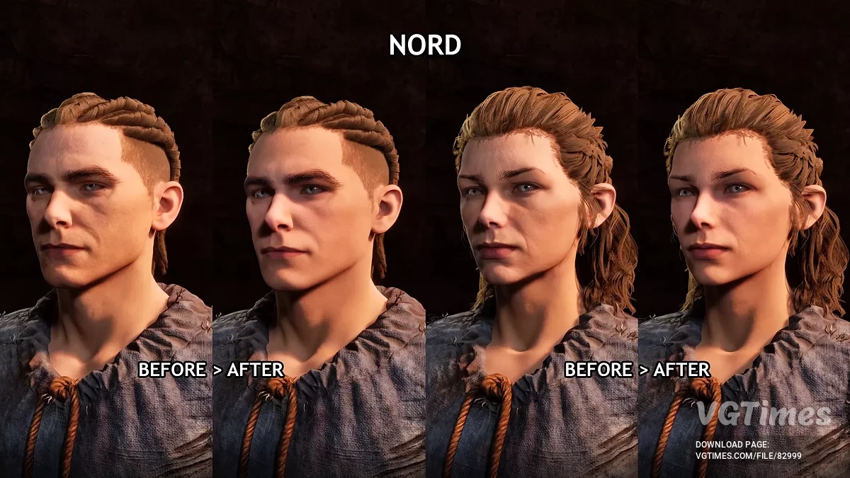 The Elder Scrolls 4: Oblivion Remastered — Новые текстуры для молодых лиц