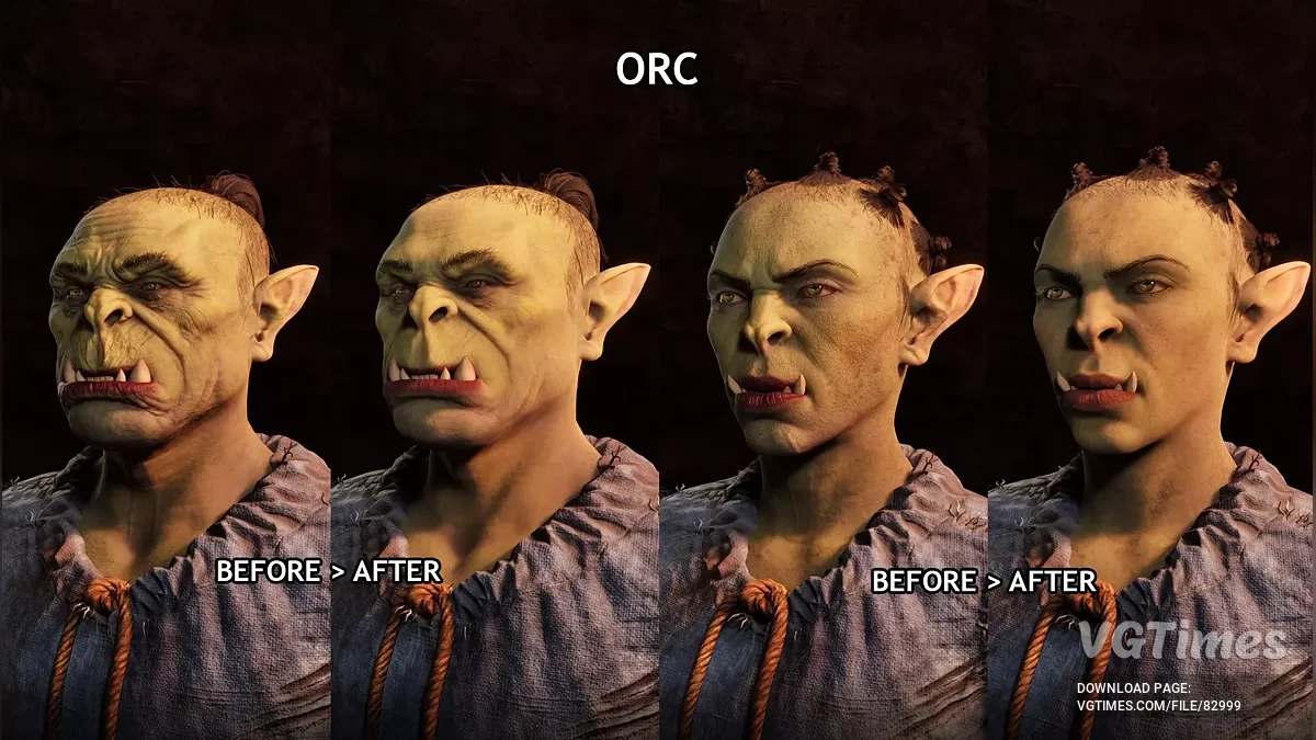 The Elder Scrolls 4: Oblivion Remastered — Новые текстуры для молодых лиц