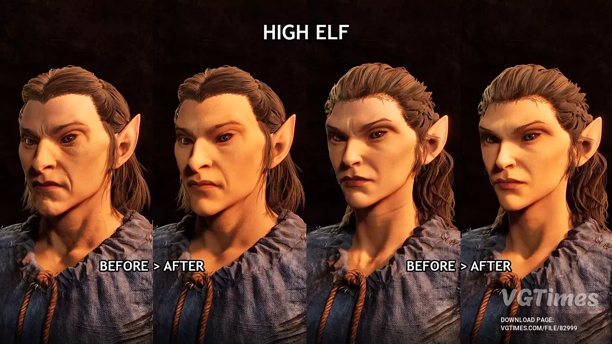 The Elder Scrolls 4: Oblivion Remastered — Новые текстуры для молодых лиц