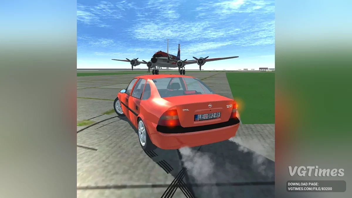 Simple Car Crash Physics Sim — Opel Vectra B
