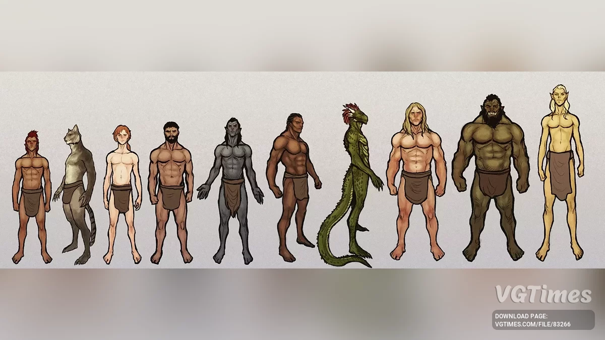 The Elder Scrolls 4: Oblivion Remastered — Расовые морфы тела