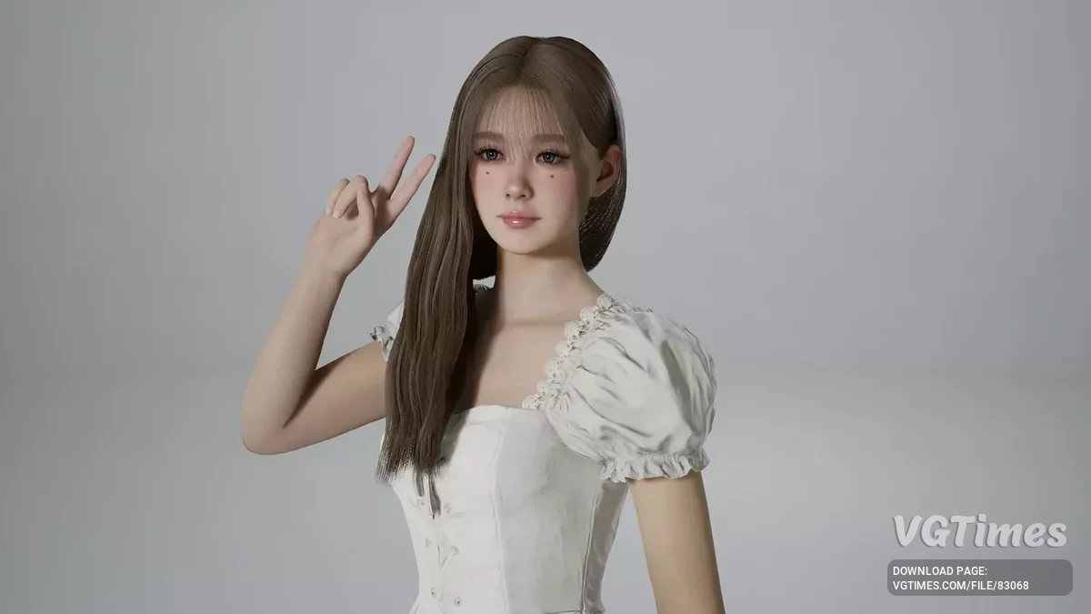 inZOI — Распущенные длинные волосы