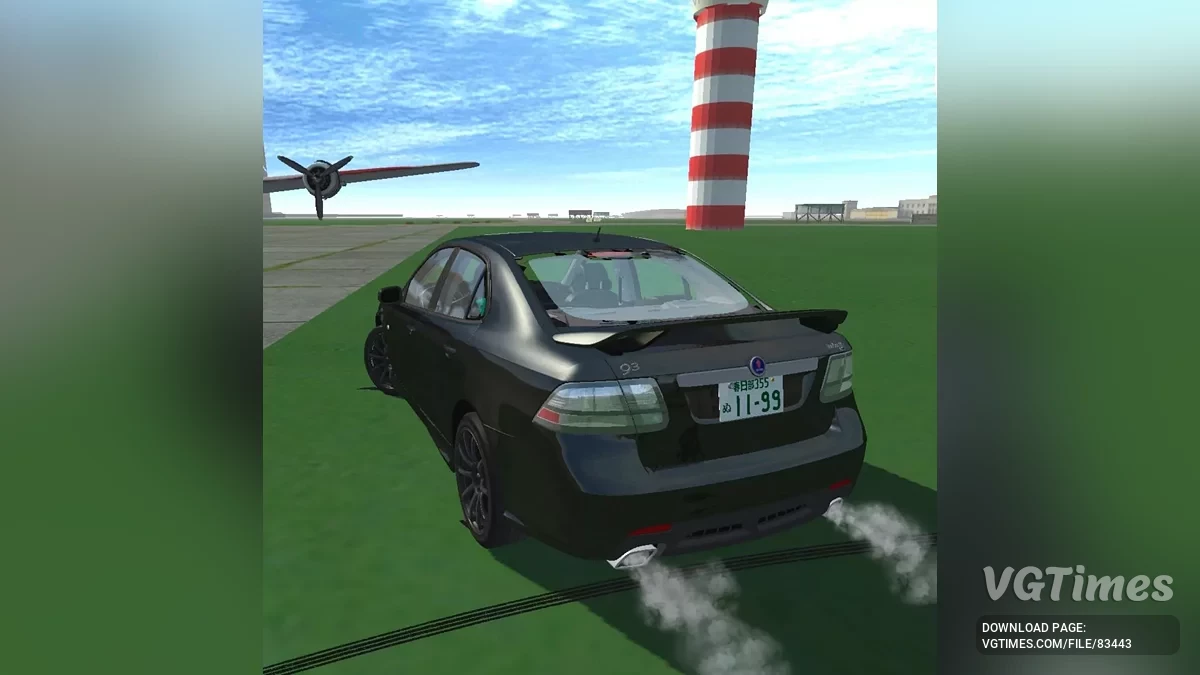 Simple Car Crash Physics Sim — Saab 9-3 Turbo X