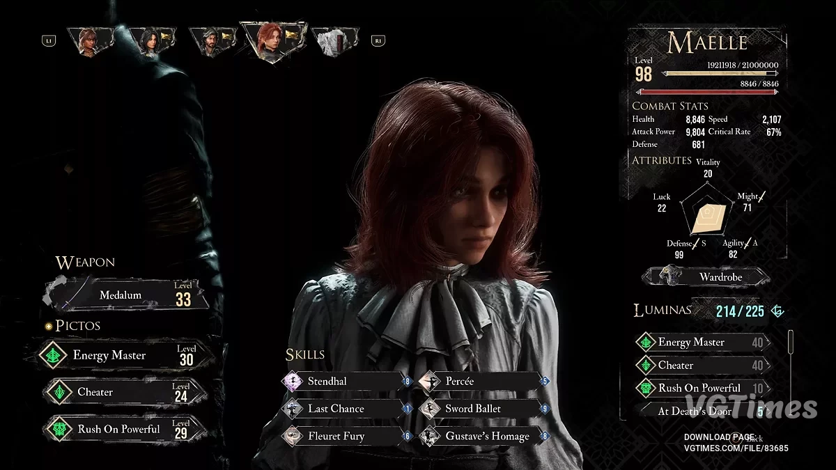 Clair Obscur: Expedition 33 — Сохранение на 98 уровне