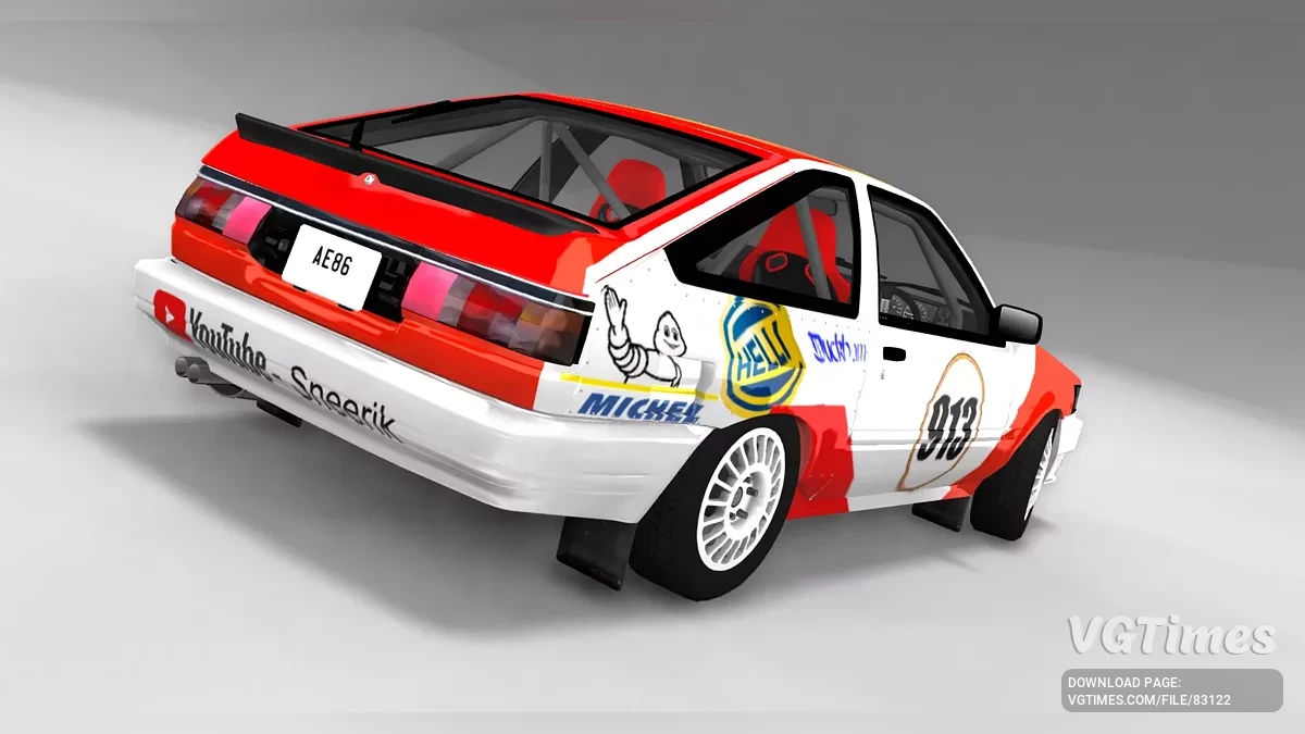 BeamNG.drive — Toyota AE86 Sprinter Trueno/Levin v17.6 (0.35.x)