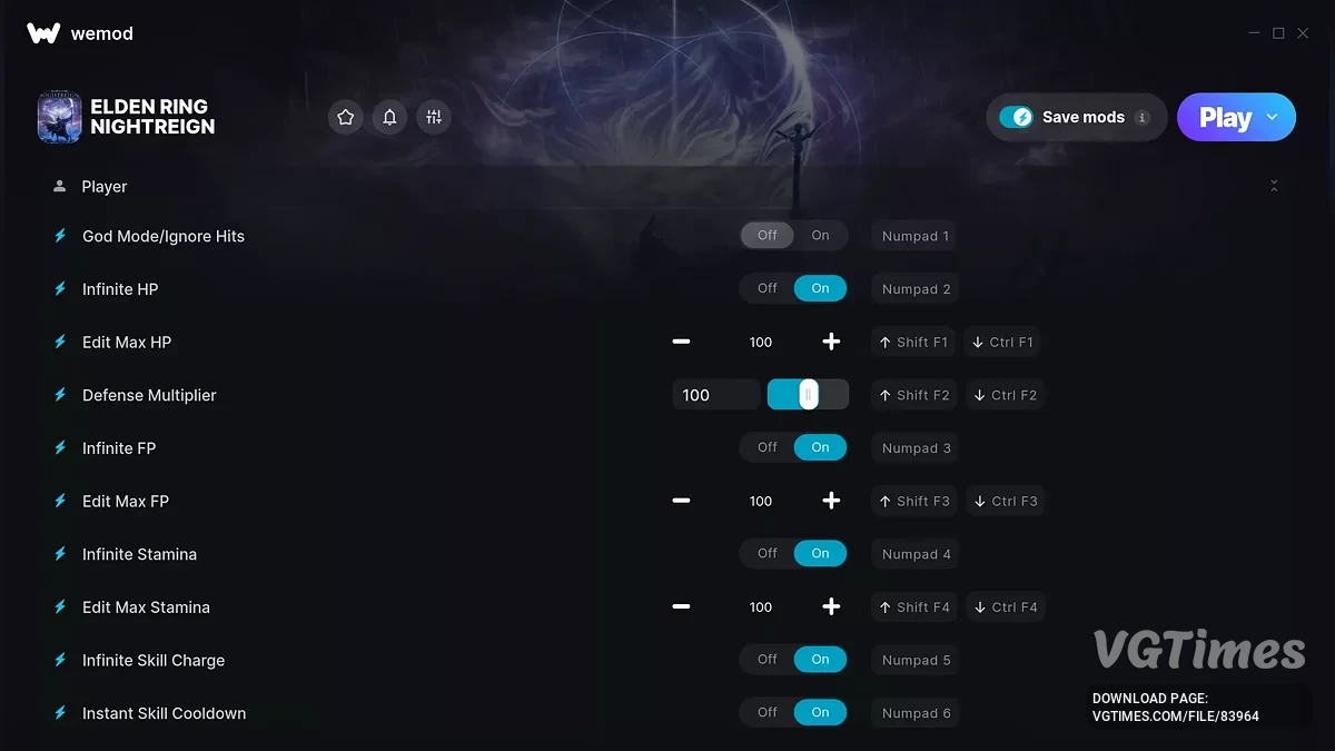 Elden Ring Nightreign — Трейнер (+26)