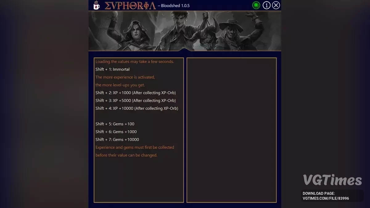 Bloodshed — Трейнер (+7) [1.0.5]