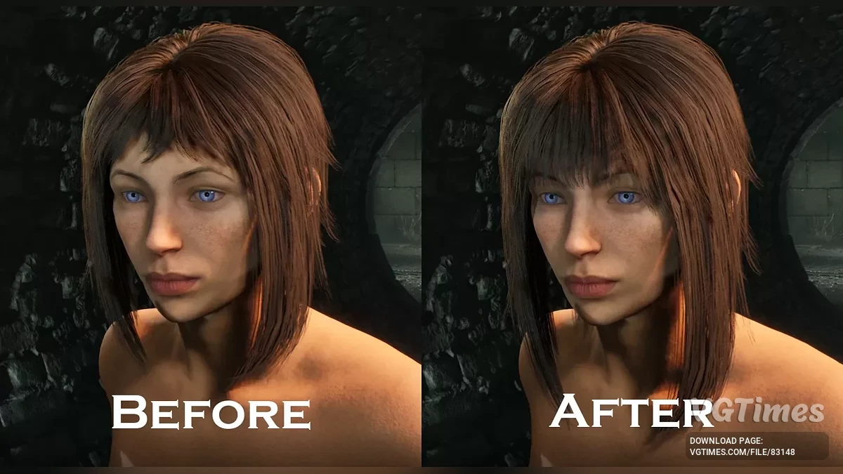 The Elder Scrolls 4: Oblivion Remastered — Улучшенная челка и длина "Придворной" прически