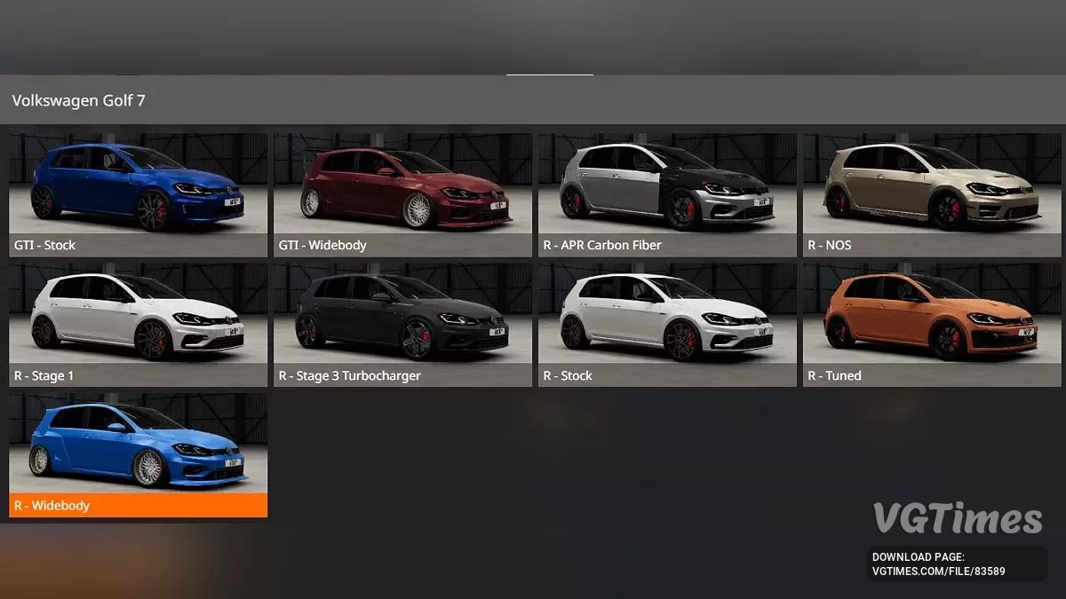 BeamNG.drive — Volkswagen Golf MK7 R, GTI, APR, Widebody