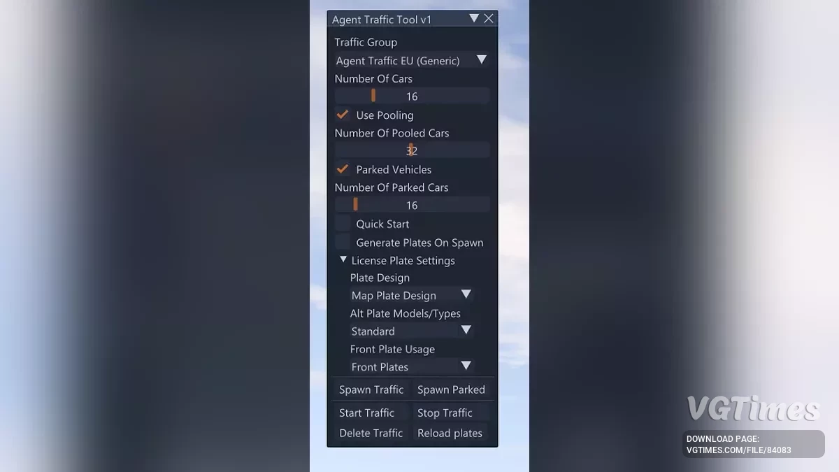 BeamNG.drive — Agent's Simplified Realistic Traffic Mod v1.0 (0.35.x)
