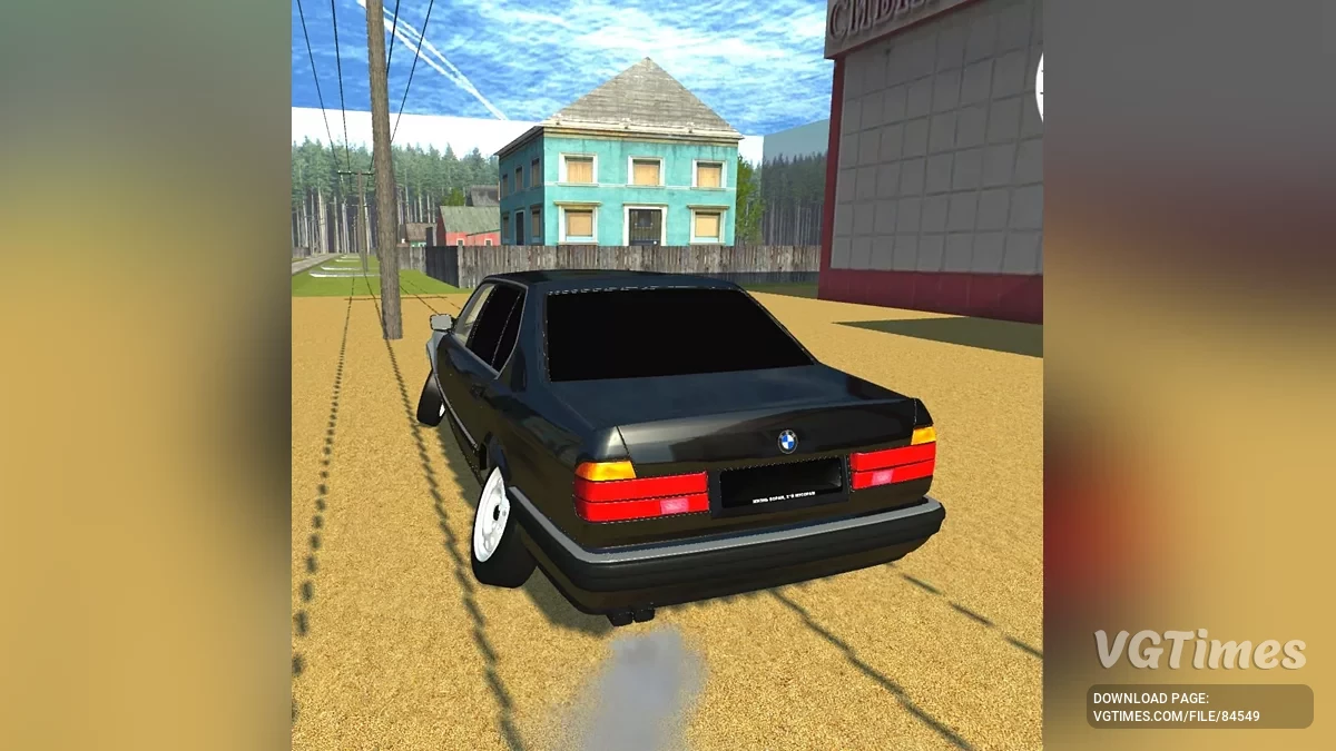 Simple Car Crash Physics Sim — BMW E32 street and stock