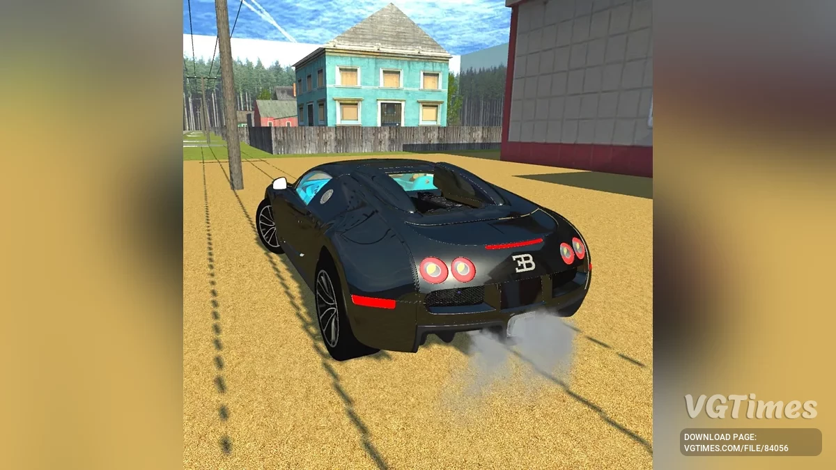 Simple Car Crash Physics Sim — Bugatti Veyron