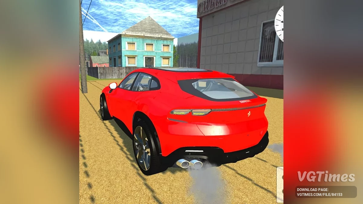 Simple Car Crash Physics Sim — Ferrari Purosanque