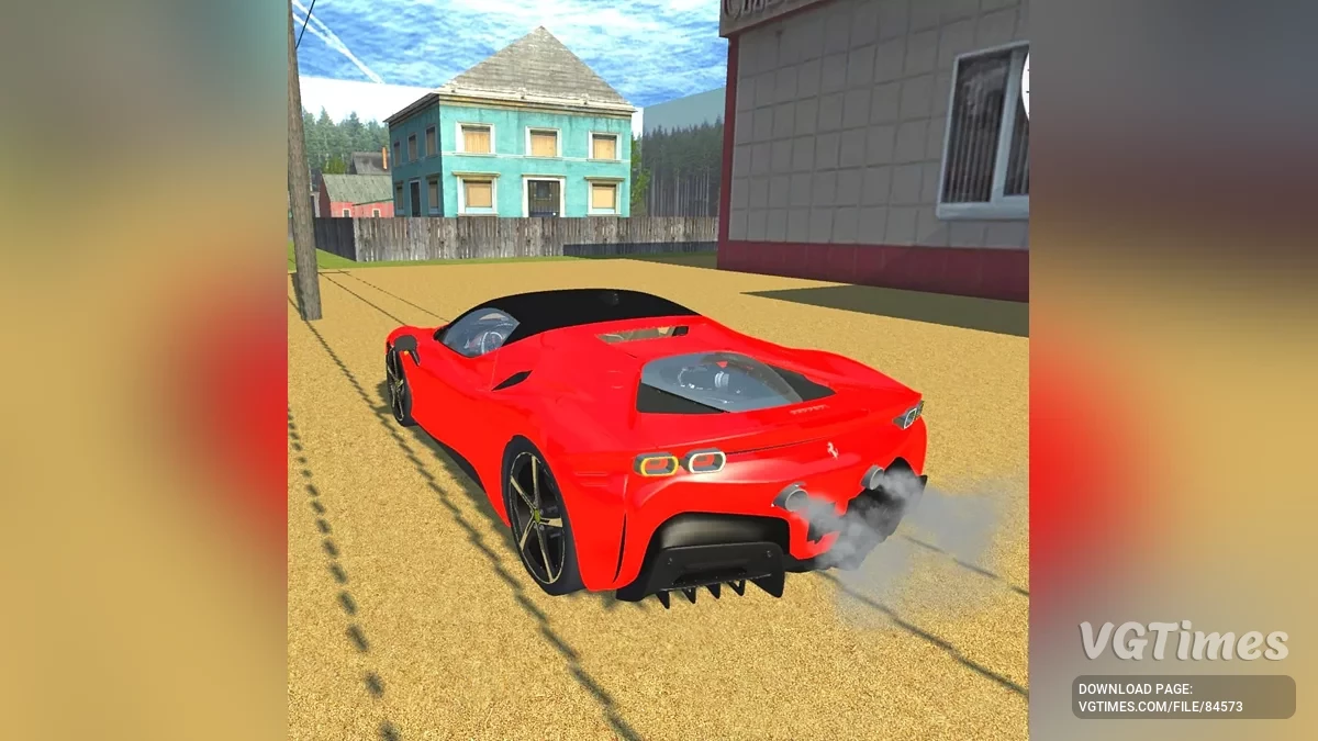 Simple Car Crash Physics Sim — Ferrari SF 90 Stradale