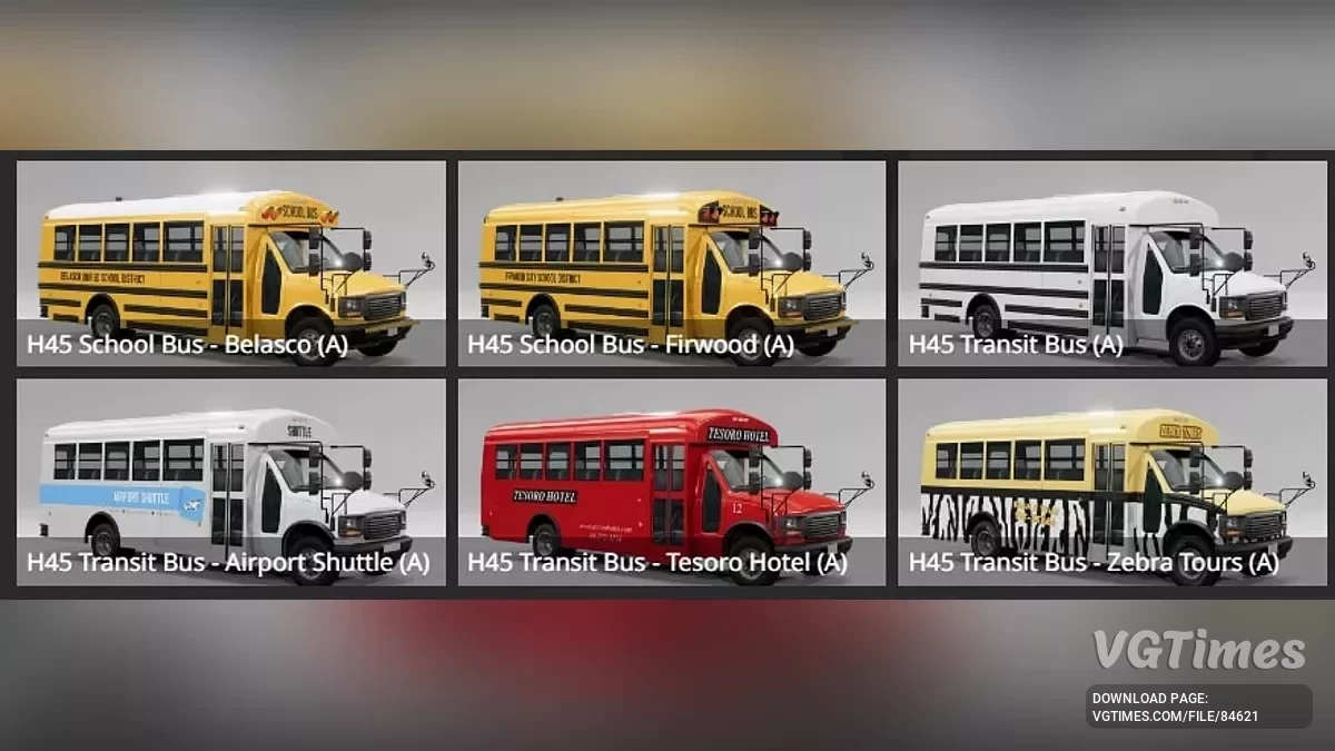 BeamNG.drive — Gavril H Series - "Type A" Bus v1.09 (0.36.x)