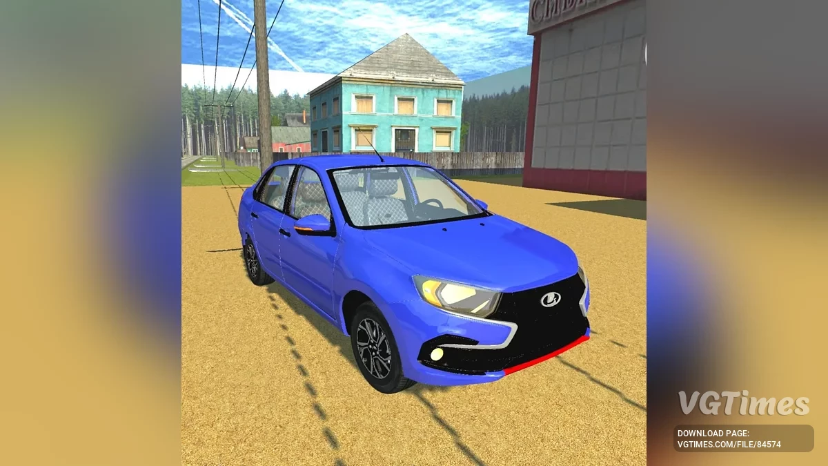 Simple Car Crash Physics Sim — Lada Granta FL
